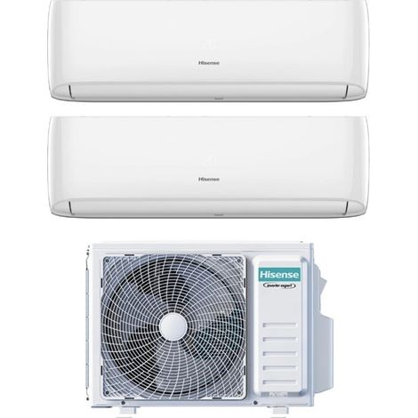 Hisense – Climatiseur réversible 9000 BTU – Wi-Fi intégré – Compresseur birotor DC Inverter
