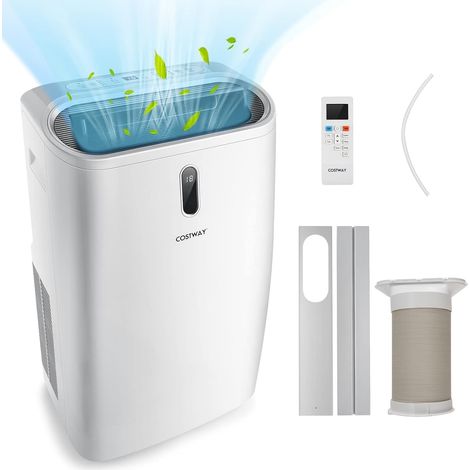 Costway – Climatiseur mobile réversible 16000BTU – 5 modes