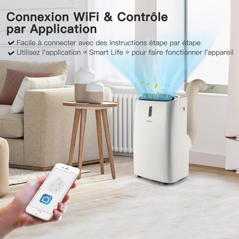 Costway – Climatiseur mobile réversible 16000BTU – 5 modes – Image 6